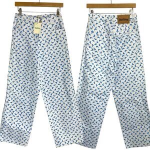 Holiday The Label By Emma Mulholland Novelty Dolphin Print Pant Women’s Size 28